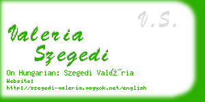 valeria szegedi business card